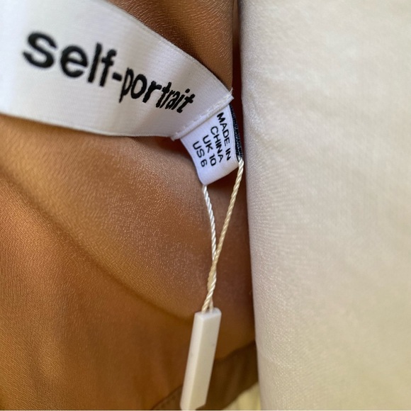 Self-Portrait “Flower Sequin Pleated Maxi Dress, Sz US 6 / UK 10, NWT - Perfect - Picture 14 of 16